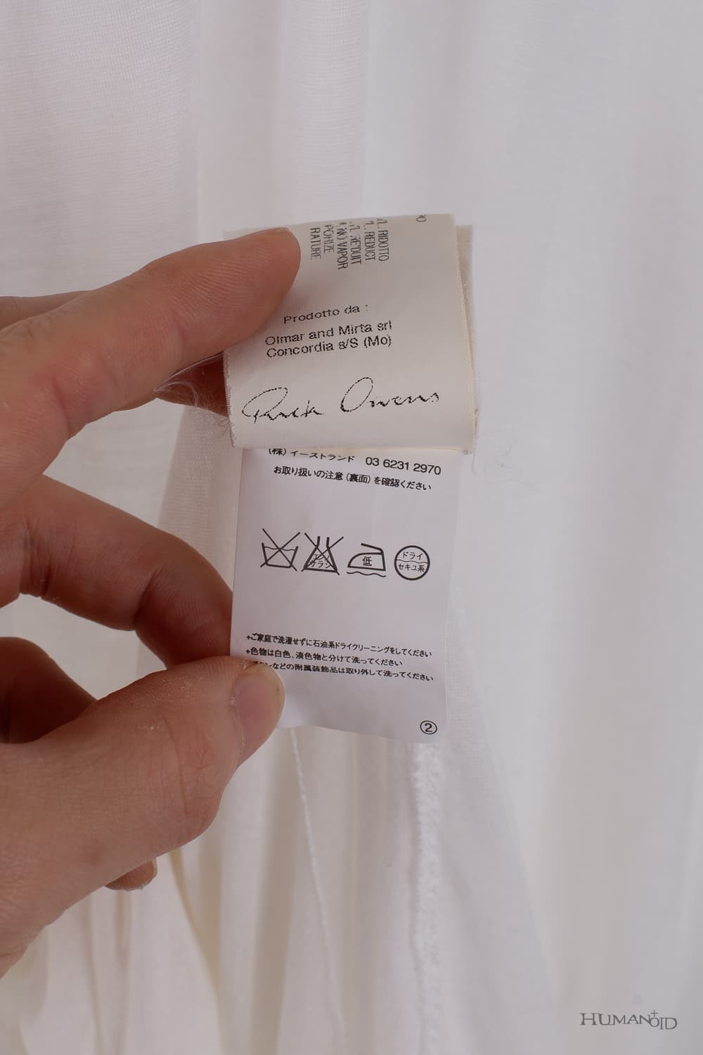 RICK OWENS V-NECK T-SHIRT 상품이미지10