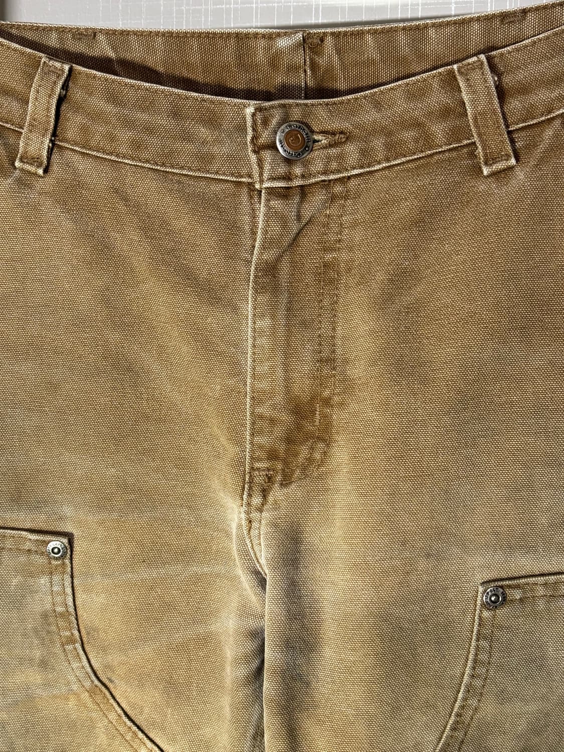 29)90s 칼하트 빈티지 더블니 워크팬츠 브라운 상품이미지3