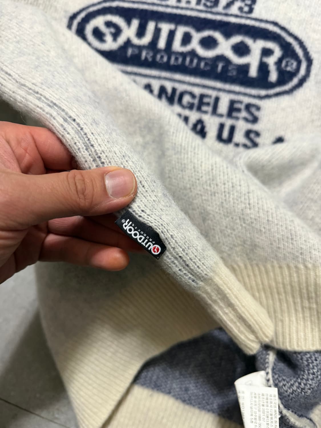 아웃도어  램스울  블랜디드  오버사이즈  니트 100size   상품이미지7