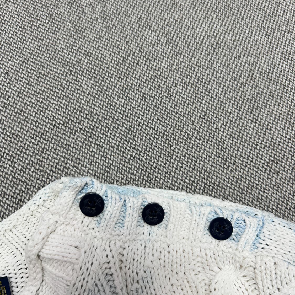 폴로 숄더버튼 노르딕 아란 케이블니트(XL) 상품이미지4