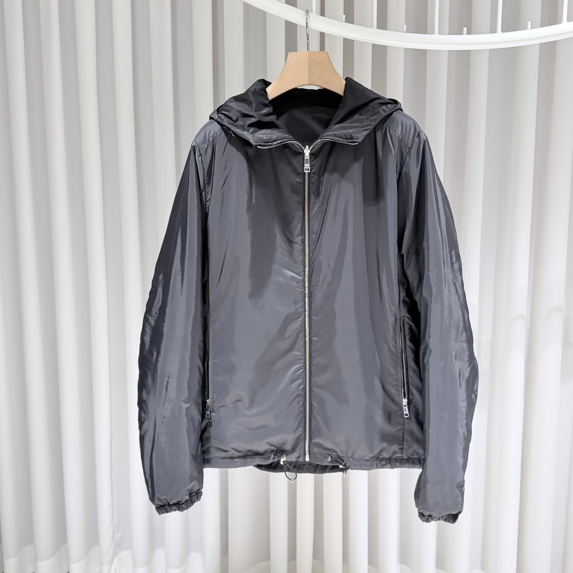 56 / 프라다 리나일론 리버시블 블랙 자켓 상품이미지6