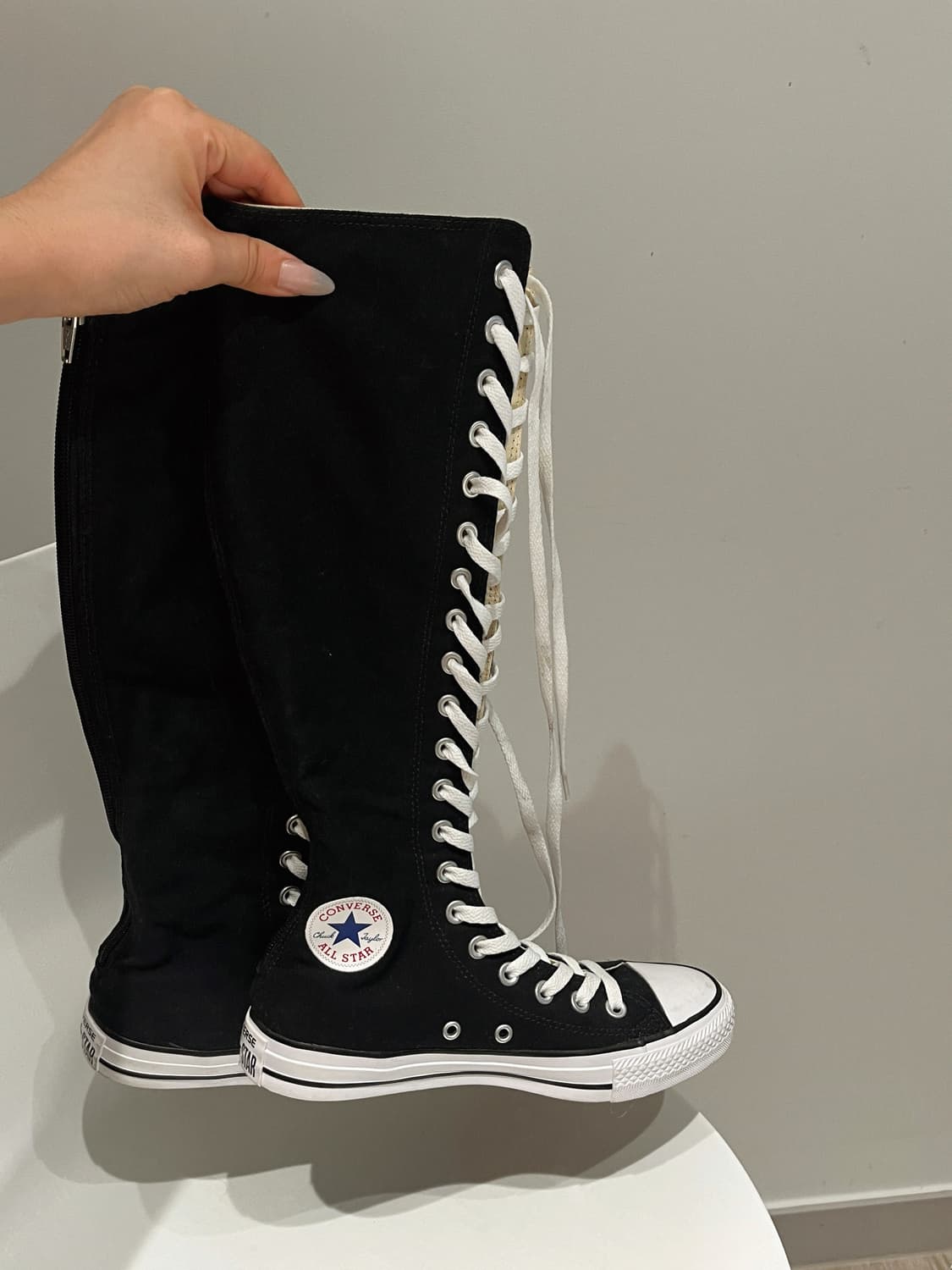 컨버스 더블엑스 하이 블랙 롱부츠 230 eur38.5 상품이미지1
