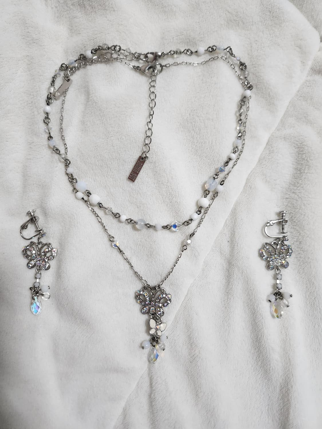 안나수이 나비 목걸이 귀걸이 세트 상품이미지3