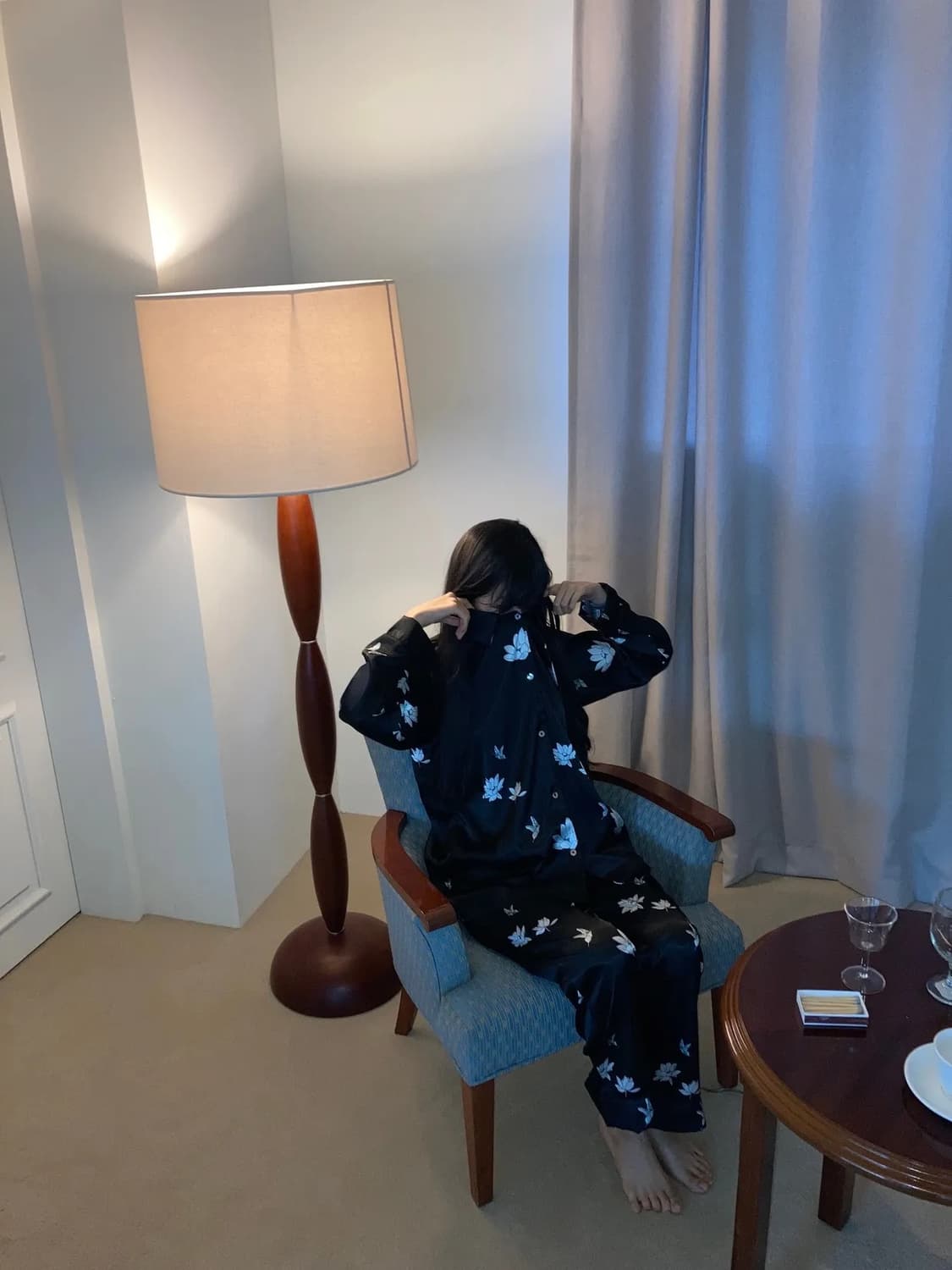 ddeeediedii 연꽃 잠옷 세트 상품이미지3