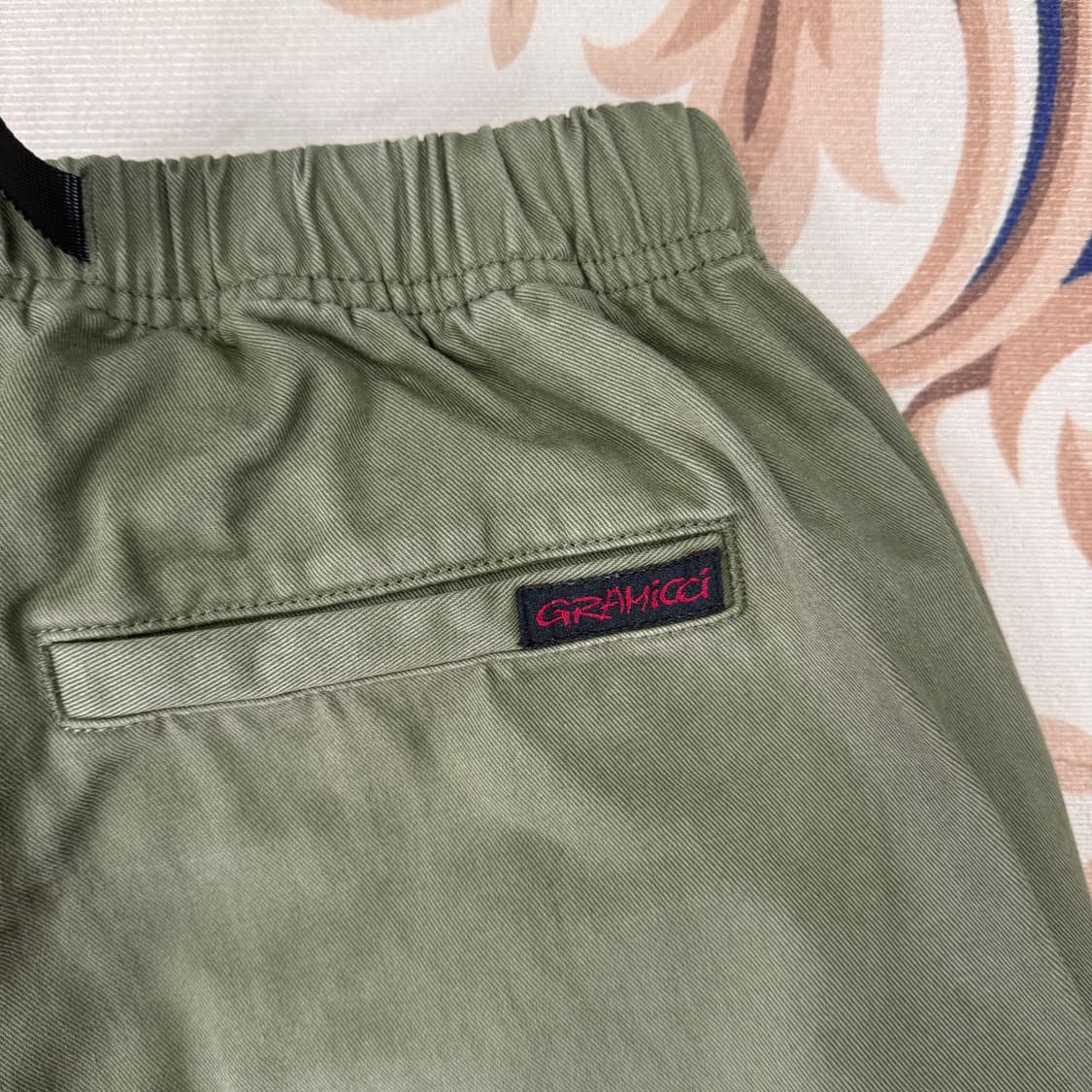 (XS)그라미치 Gramicci 코튼 밴딩팬츠(올리브) 상품이미지6