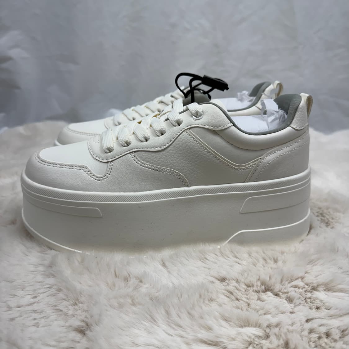 240) 자라 플랫폼 슈즈 화이트 상품이미지5