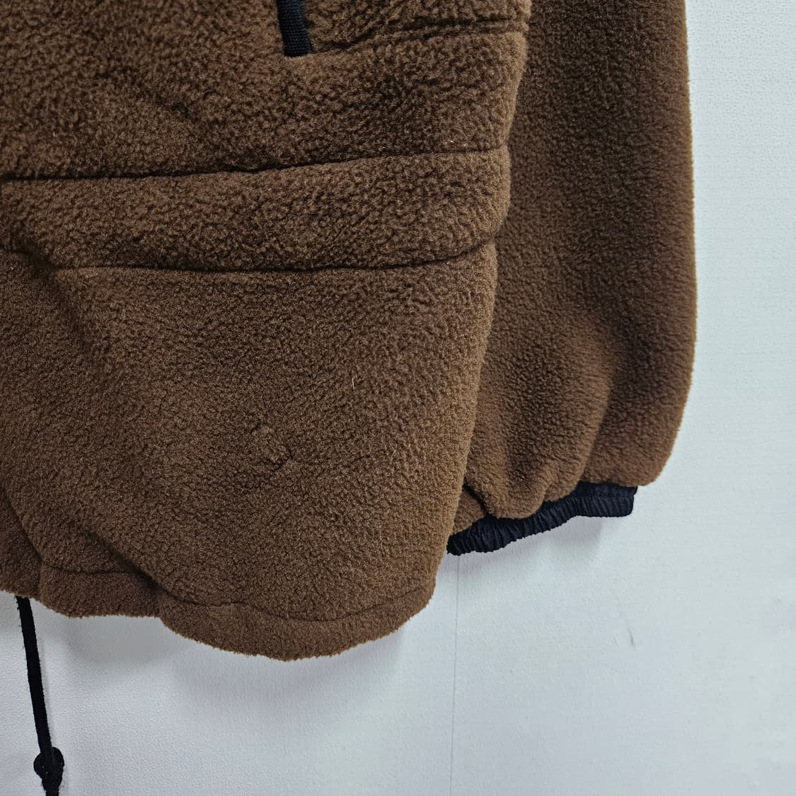 90s 올드스쿨 데상트 오버핏 브라운 플리스 자켓 상품이미지4