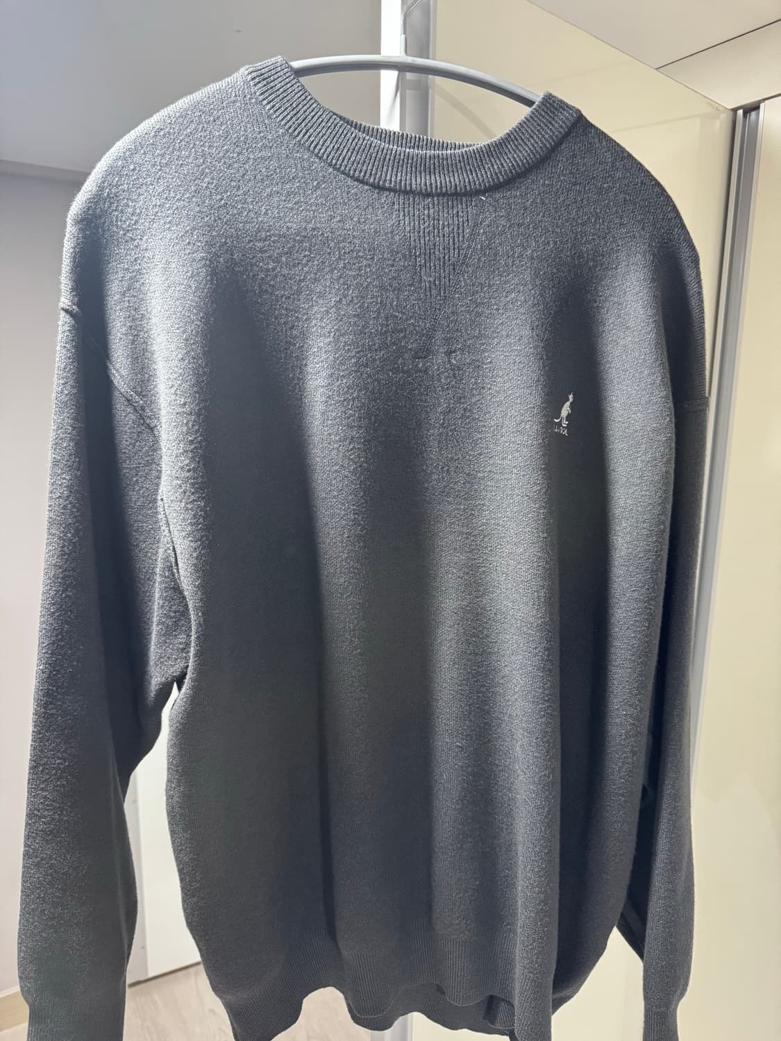 캉골 차콜 니트맨투맨 L 상품이미지1