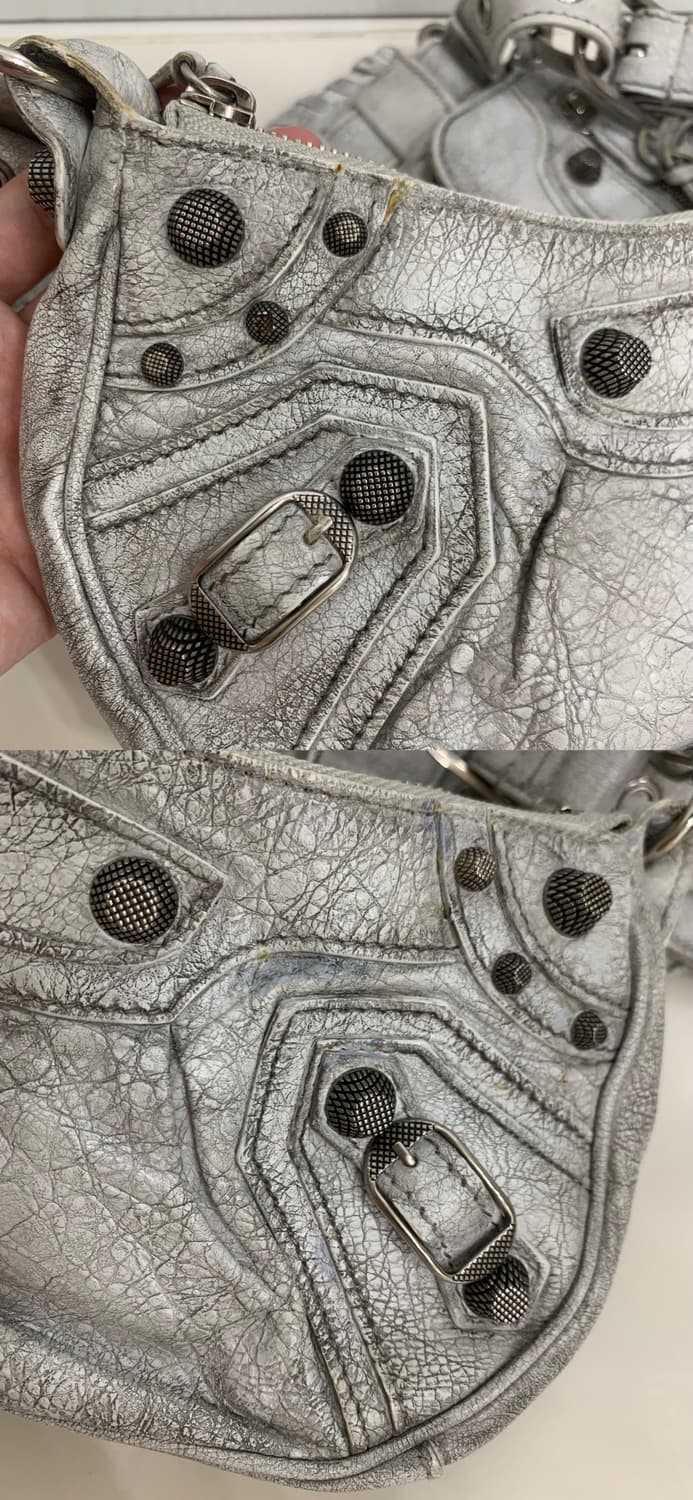 [XS]발렌시아가 르카골 숄더백 더티이펙트 화이트 가방 크로스백 엑스스몰 상품이미지8