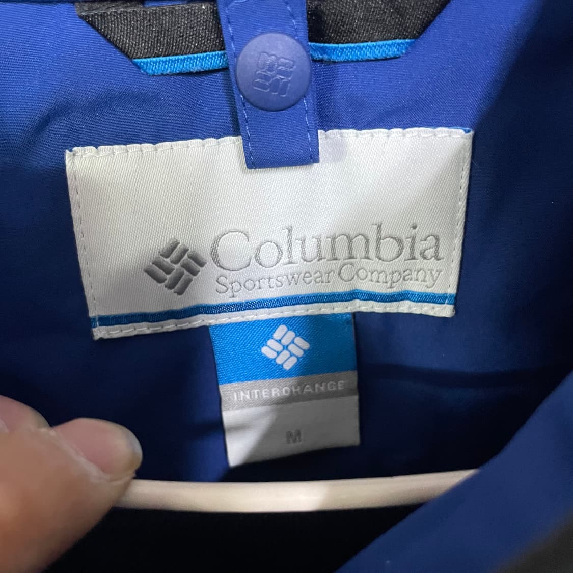 컬럼비아 블루 바람막이 자켓 상품이미지5