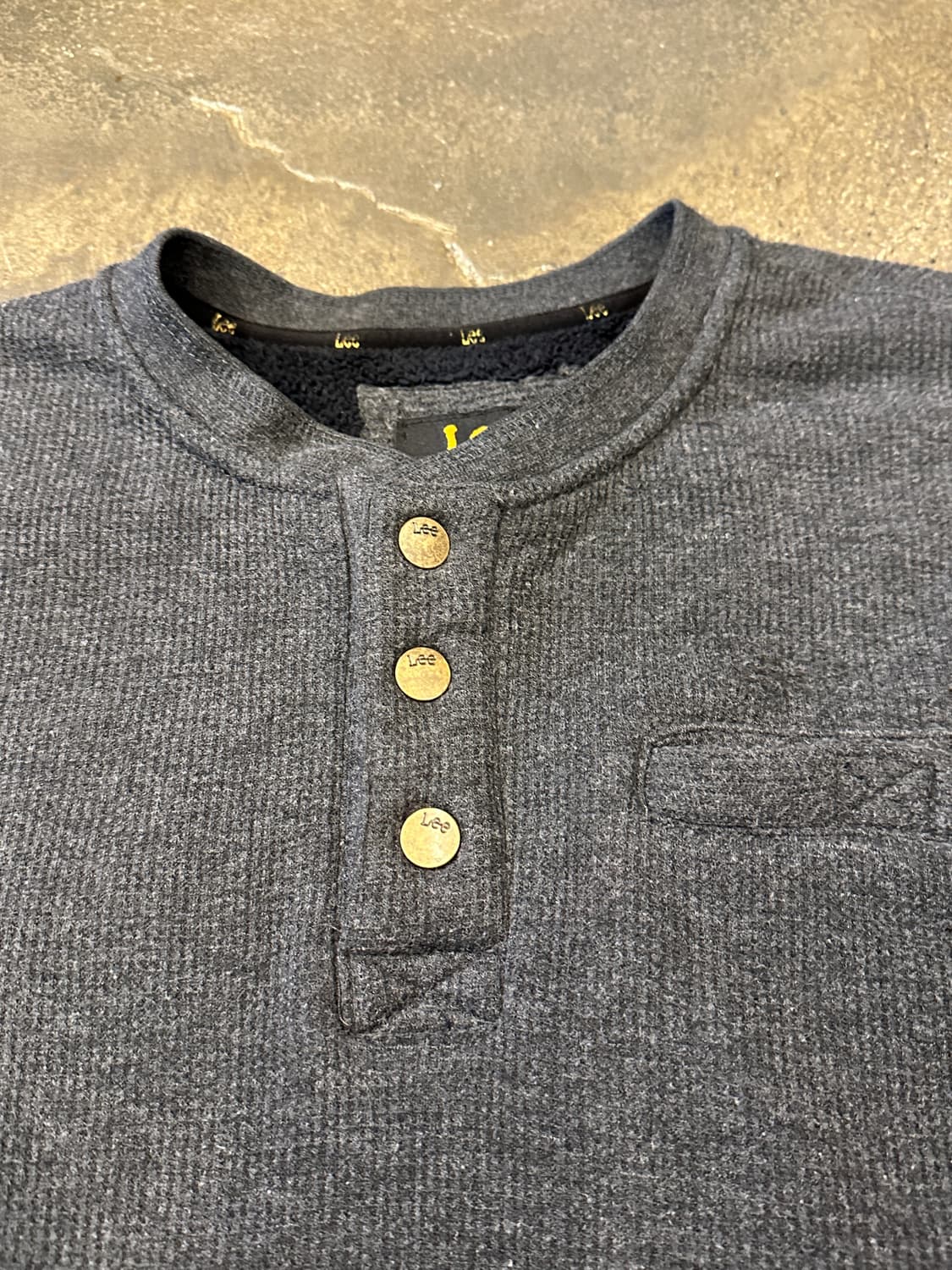 Lee Premium Select 와플 헨리넥 쉐르파 스웻셔츠 M 상품이미지6