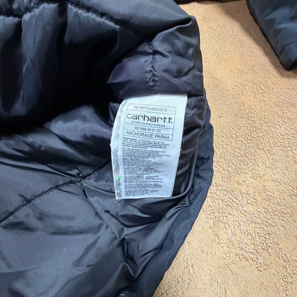 칼하트 앵커리지후드 야상패딩 파카 상품이미지5