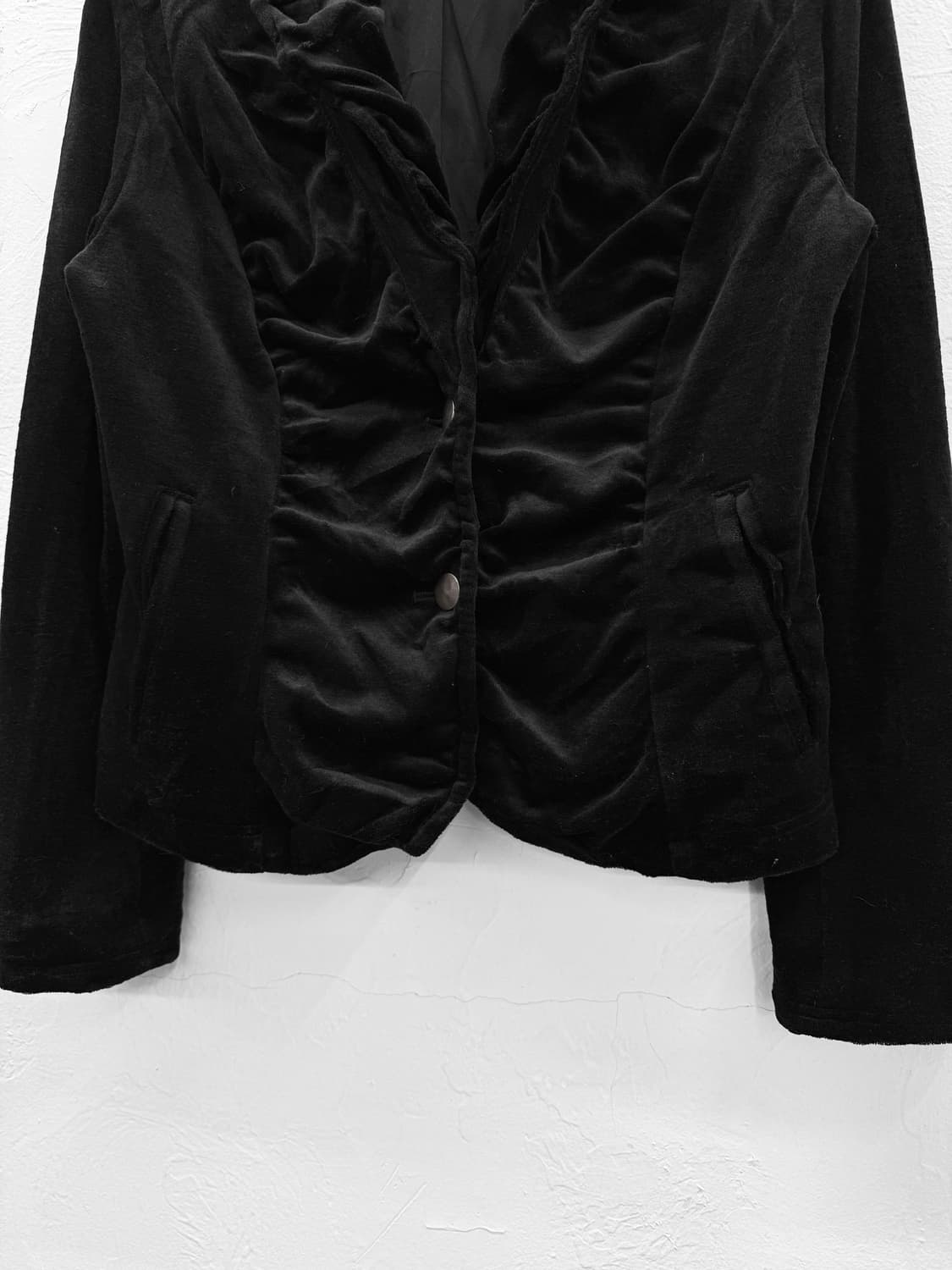 yukiko hanai 벨벳 셔링 자켓 상품이미지3