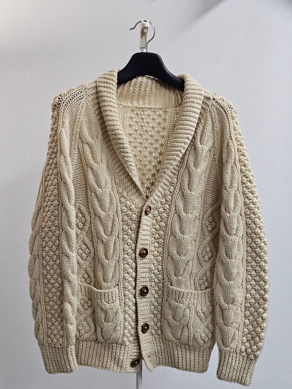 80s 피셔맨계열 꽈배기 가디건 상품이미지1