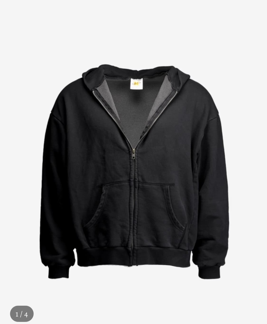 너티새비지 써멀 후드집업 블랙 상품이미지1