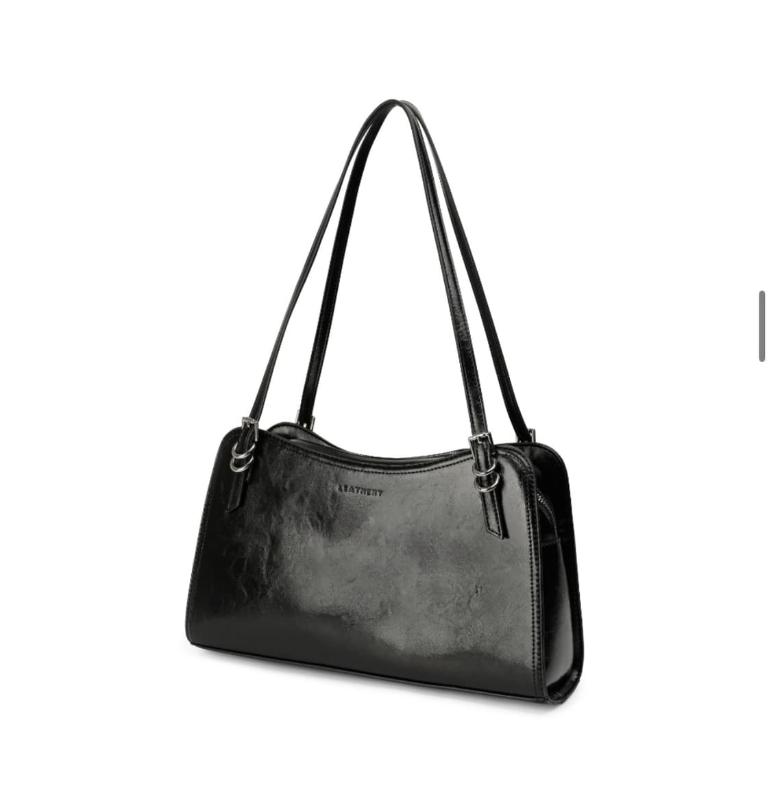 (새상품) 레더리 웨이비 숄더백 [BLACK] 판매 상품이미지8