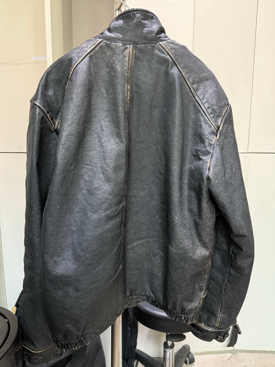 오토매틱포더피플 파이핑레더자켓 mk2 2사이즈 상품이미지3