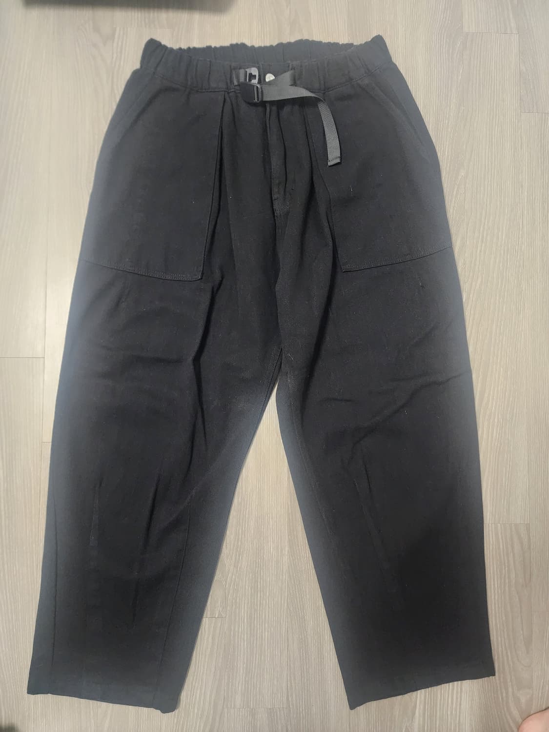 미니멀프로젝트 와이드 카고 밴딩 팬츠 L 상품이미지1