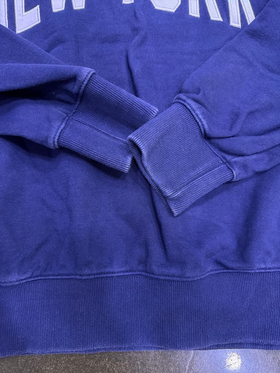 유니폼브릿지 뉴욕 자수 패치 네이비 맨투맨 스웻셔츠 M 상품이미지7