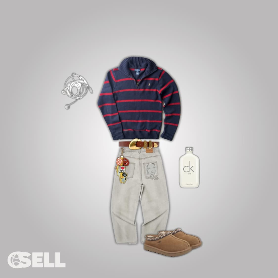 폴로 니트 반집업 상품이미지2