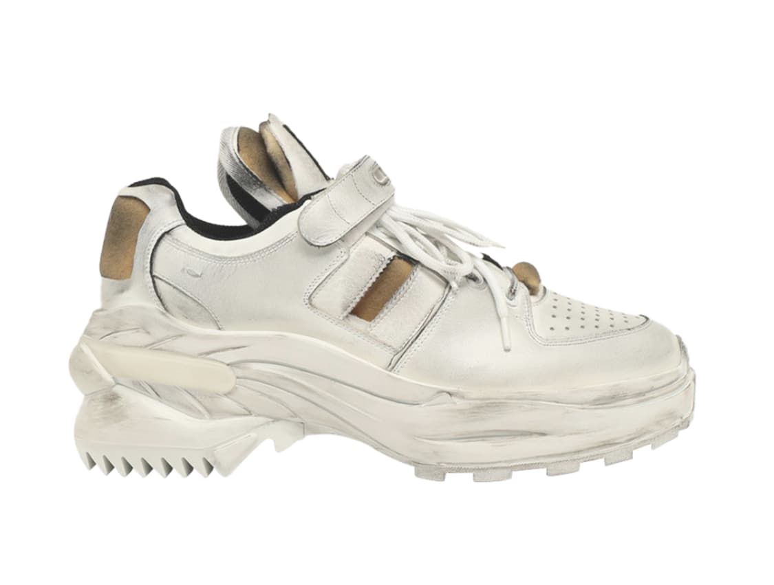 [45] 메종 마르지엘라 로우탑 레트로 핏 스니커즈 더티 화이트 상품이미지3