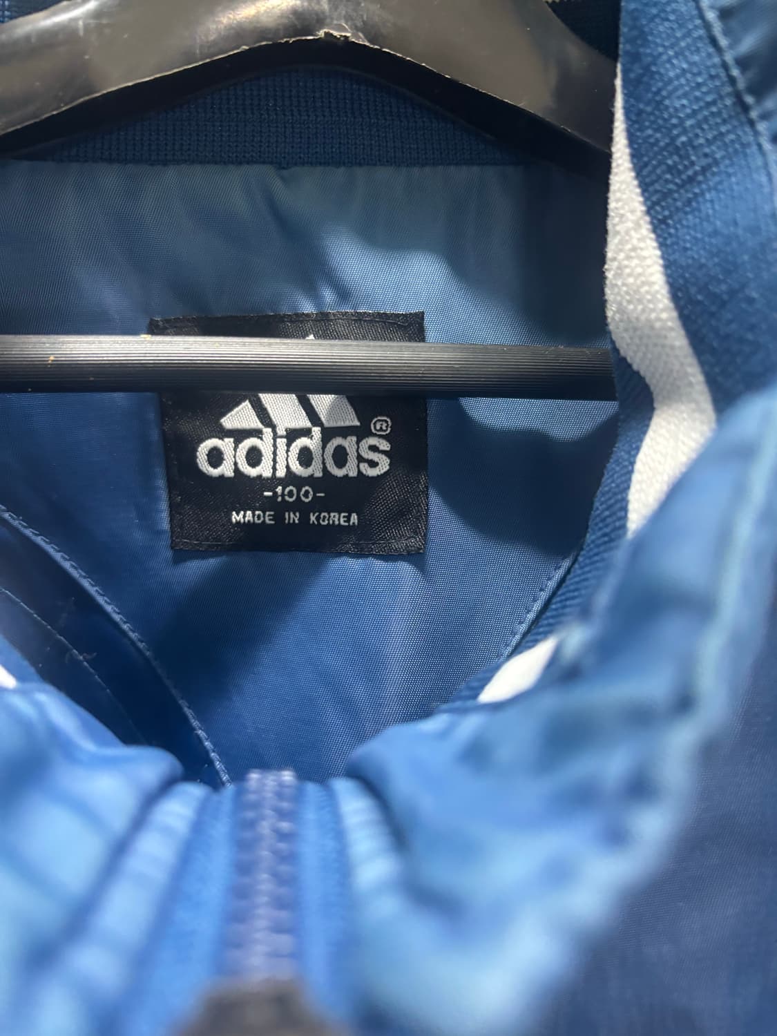 [ADIDAS] 아디다스 빅로고 삼선 싸커 자켓 블루 상품이미지4