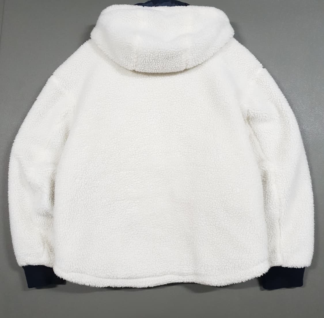 실측 XL) 로맨틱크라운 신형 21FW 헤비 플리스 후드집업 자켓 오트밀 상품이미지7