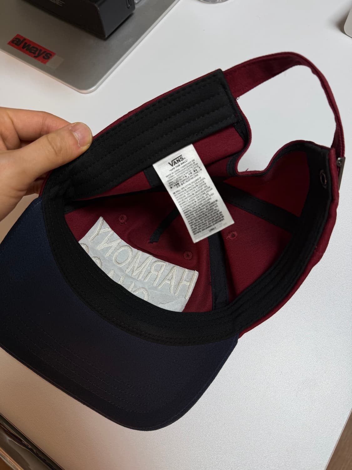 반스 버건디 캡 상품이미지3