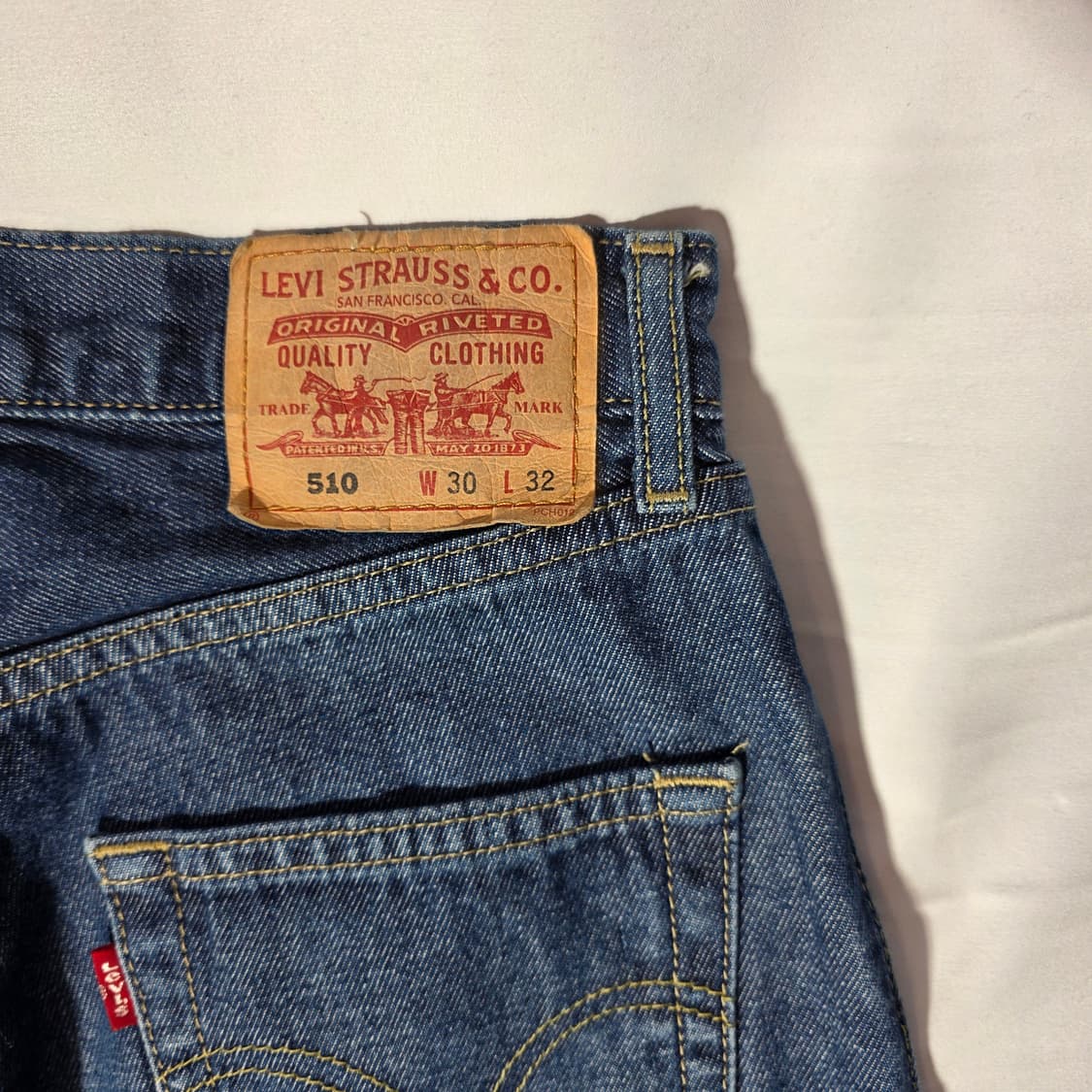 [W30L32]00s 리바이스 510 데님팬츠 상품이미지6