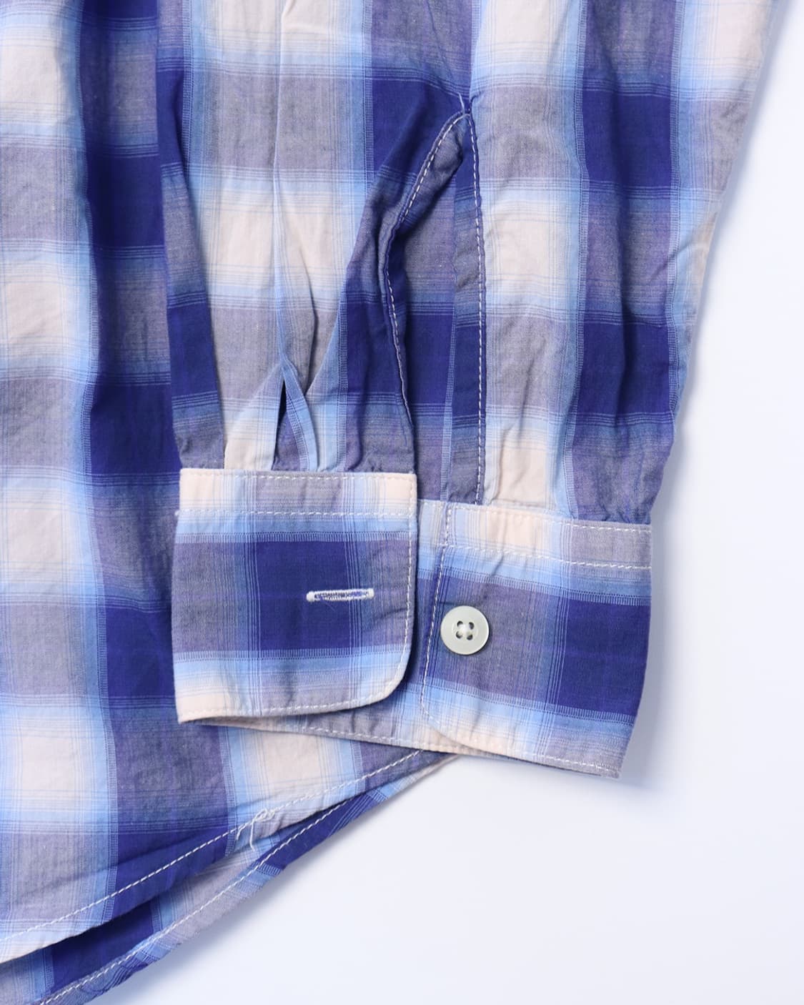 AIE 옹브레 체크 페인터 셔츠 상품이미지5