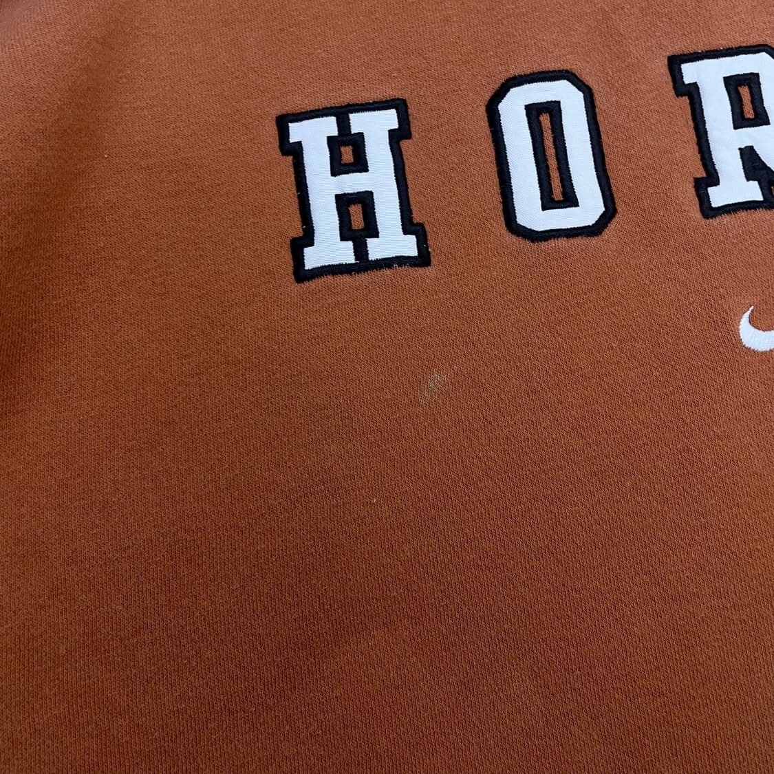 나이키 USA 올드스쿨 텍사스 롱혼스 후드티 오렌지 상품이미지6