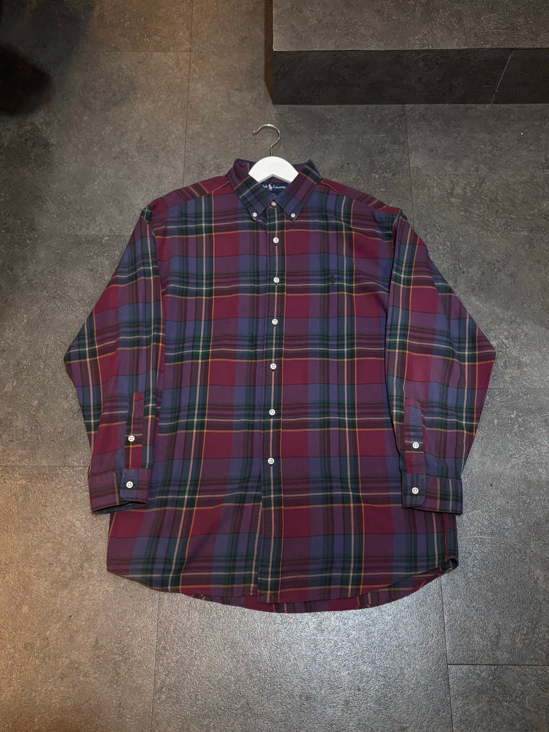 폴로 랄프로렌 체크 남방 셔츠 L 상품이미지2