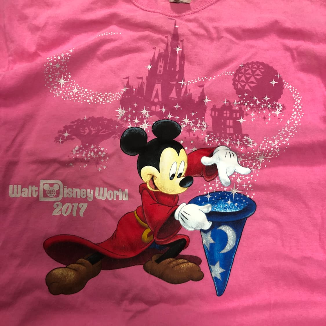 디즈니 월드 2017 미키마우스 핑크 티셔츠 상품이미지3