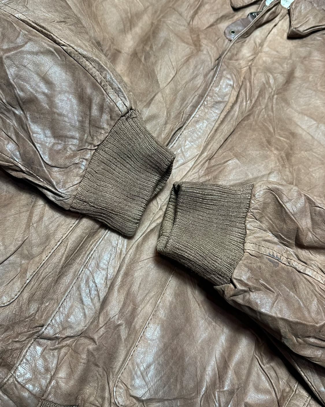 G-3 리얼 레더 A-2 플라이트 자켓 상품이미지5