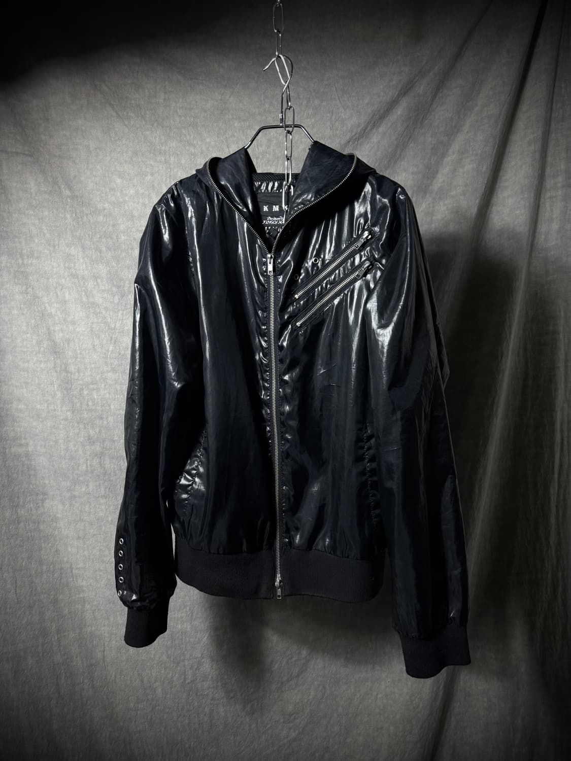 KMK Glossy Hooded Windbreaker  상품이미지3