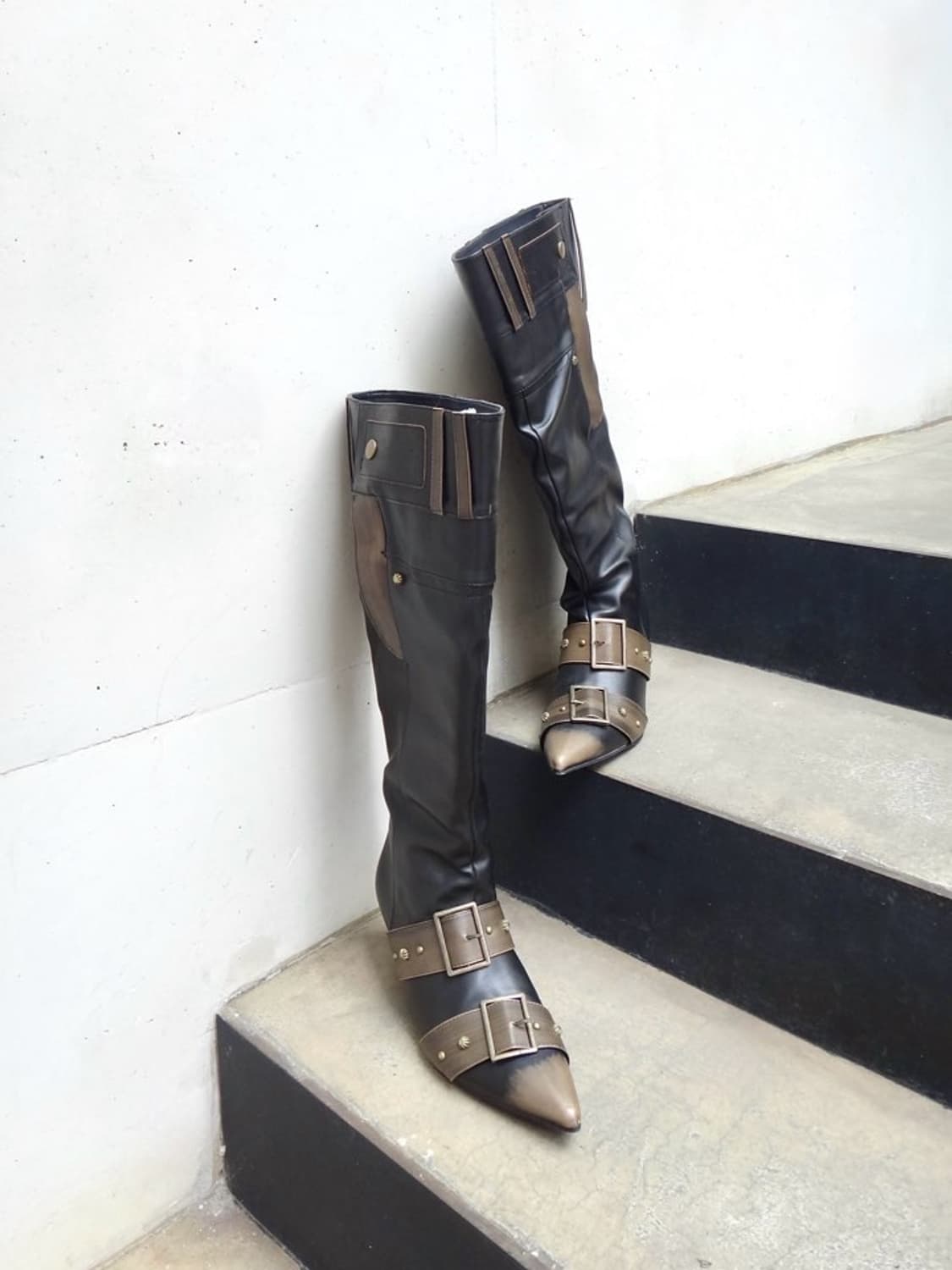 Dark knight buckle long boots 상품이미지2