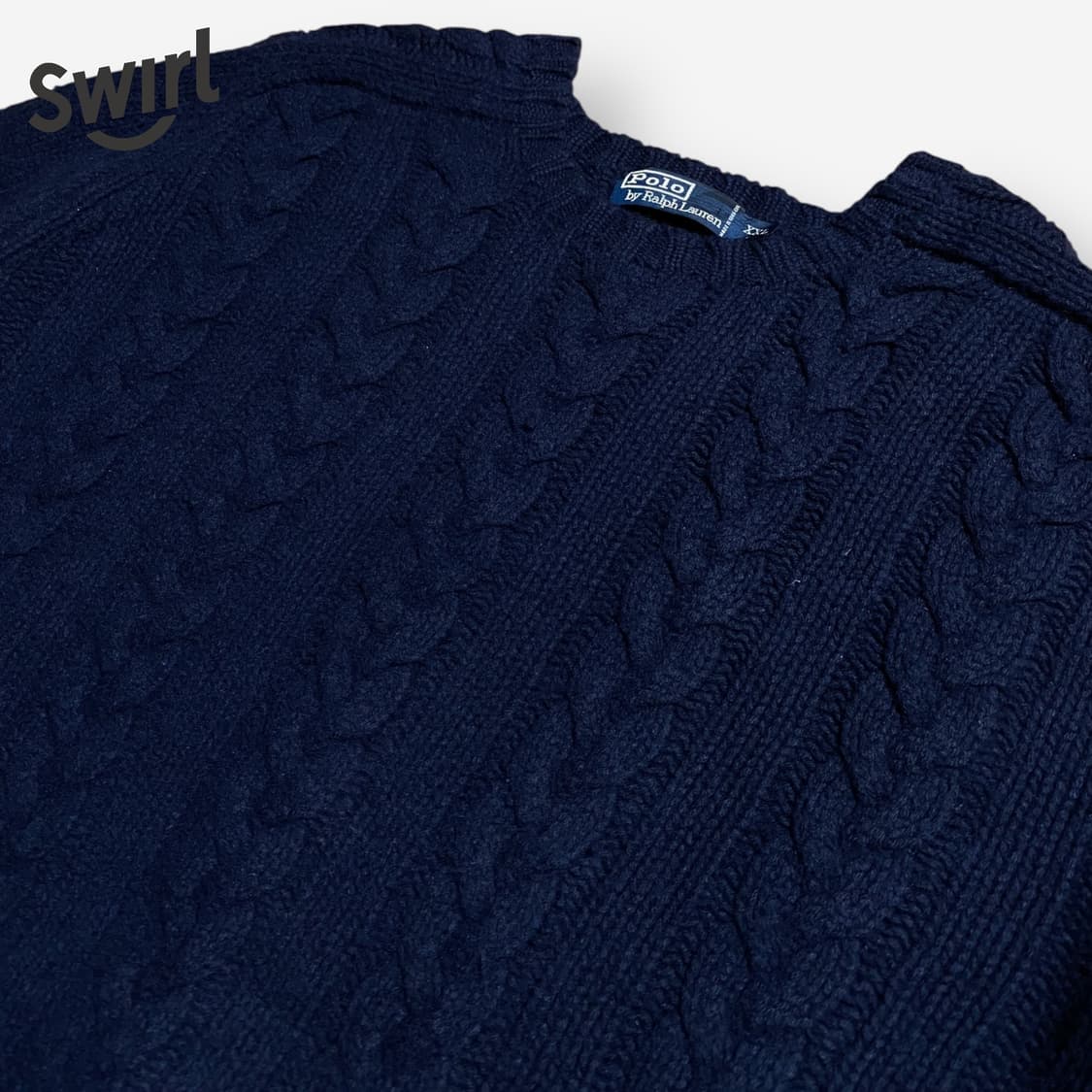 🌊90s Polo wool cable knit 상품이미지3