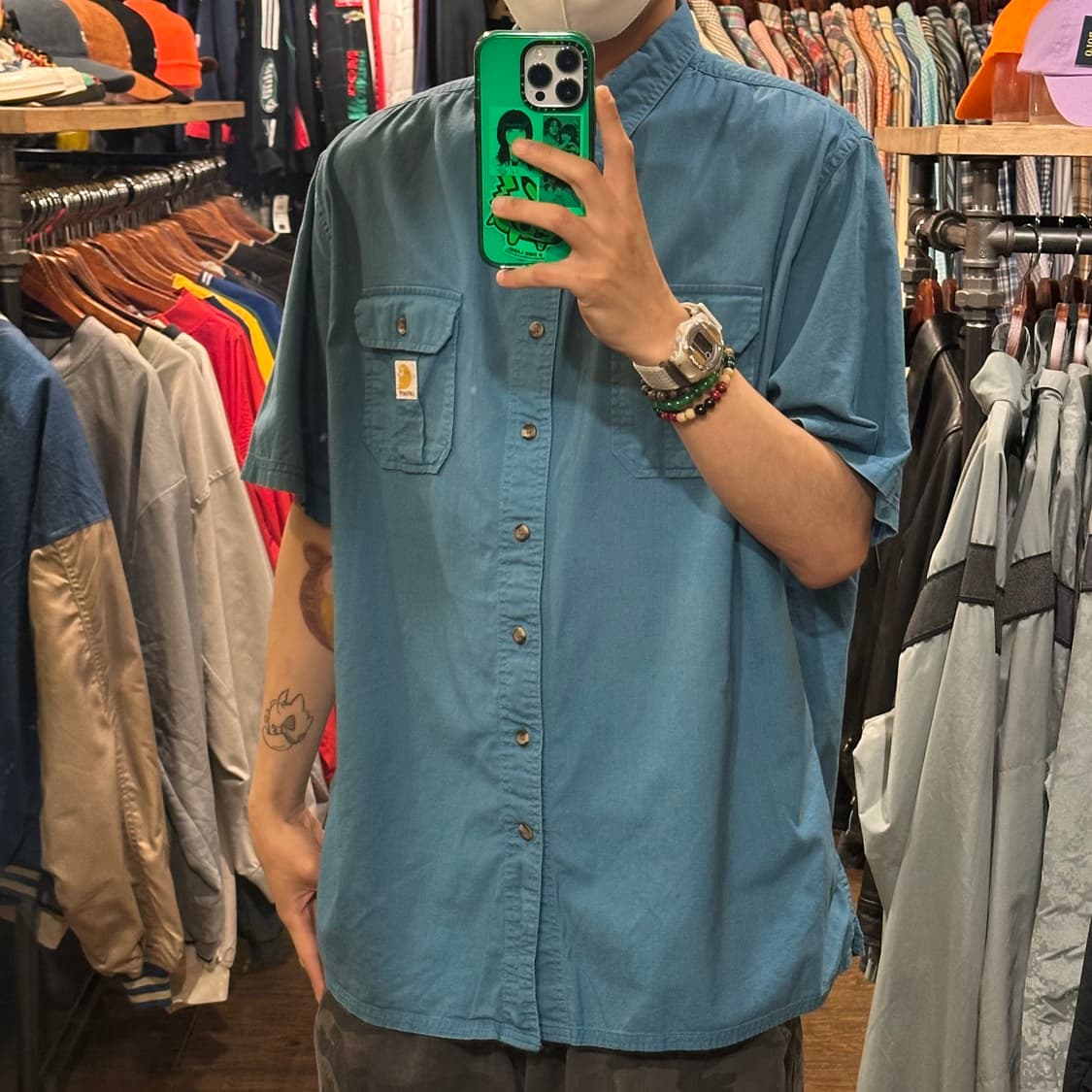 [HI] 칼하트 반팔셔츠 블루 상품이미지3