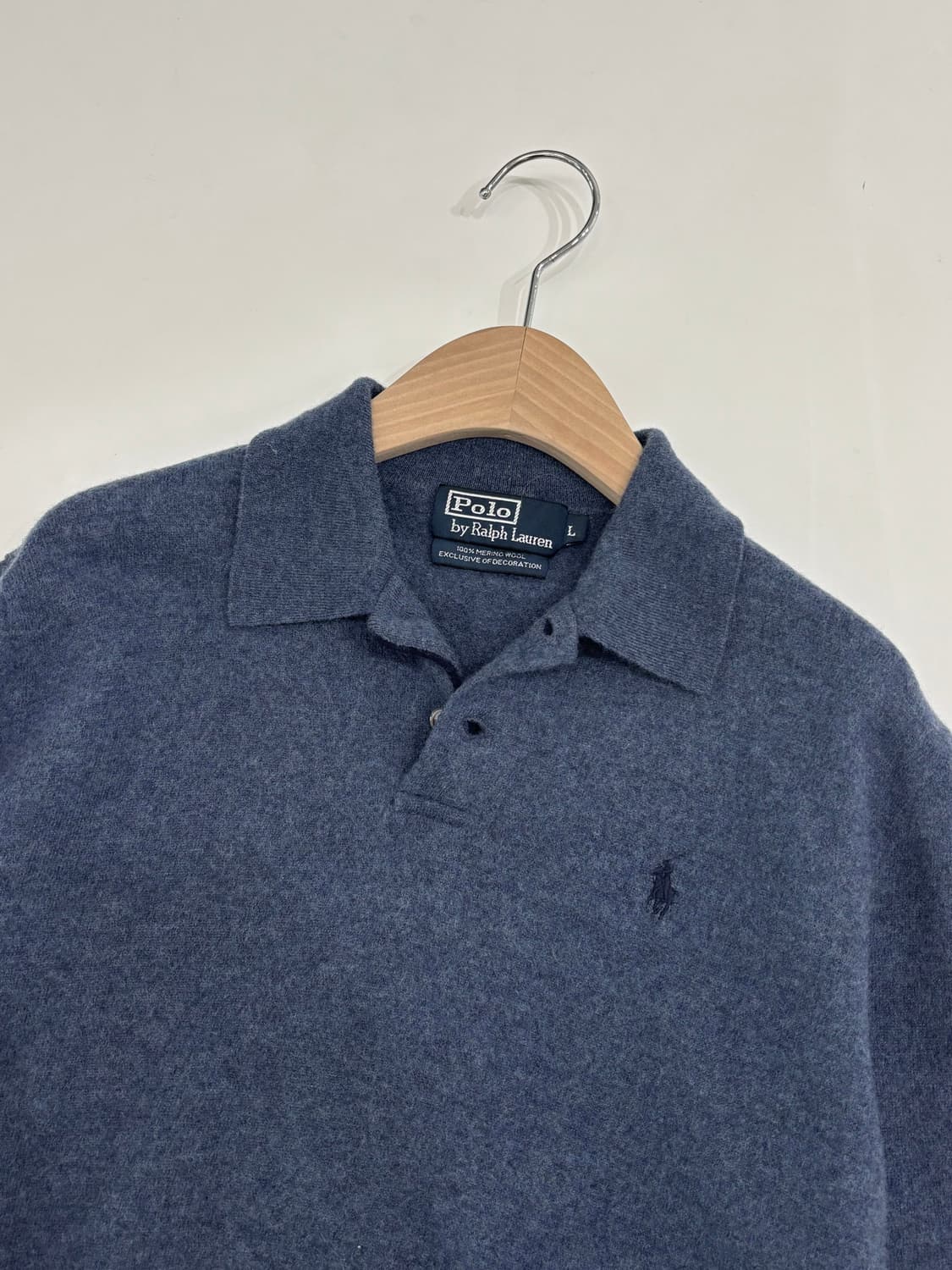 Polo 폴로 랄프로렌 메리노울 카라 니트 상품이미지2