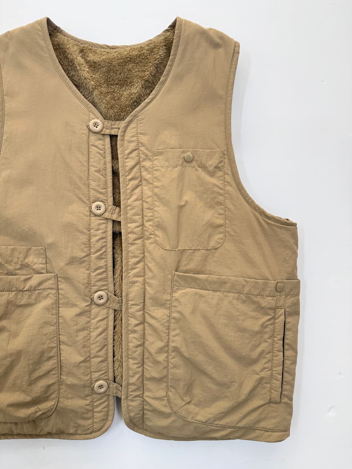 빈티지 퍼 안감 워크 베스트 상품이미지3