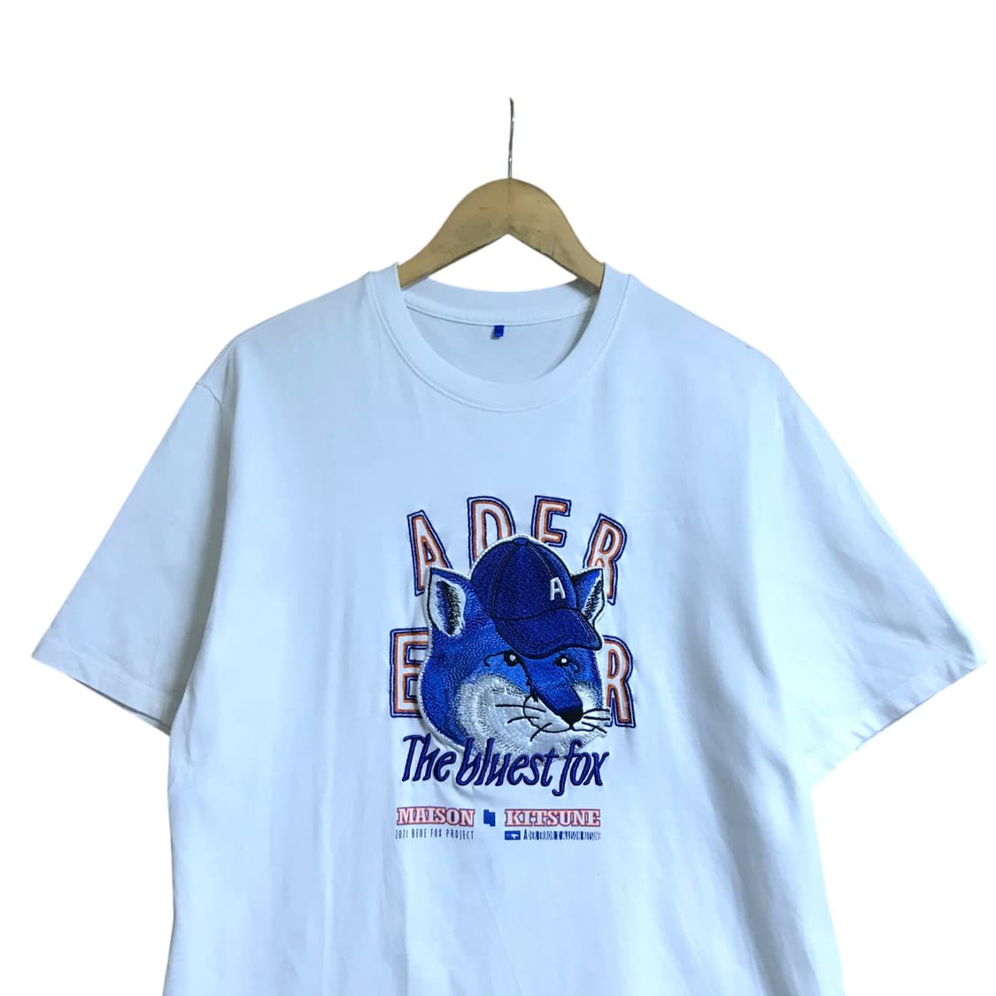 아더에러 x 매종키츠네 폭스 흰색 반팔티 (상태굿) 상품이미지2