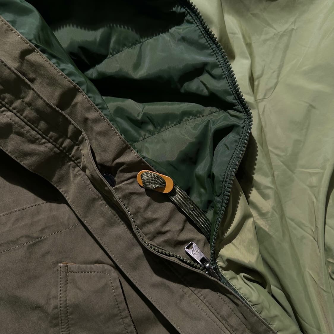 팀버랜드 경량패딩 라이너 투인원 피쉬테일 필드 파카 야상 자켓 상품이미지8