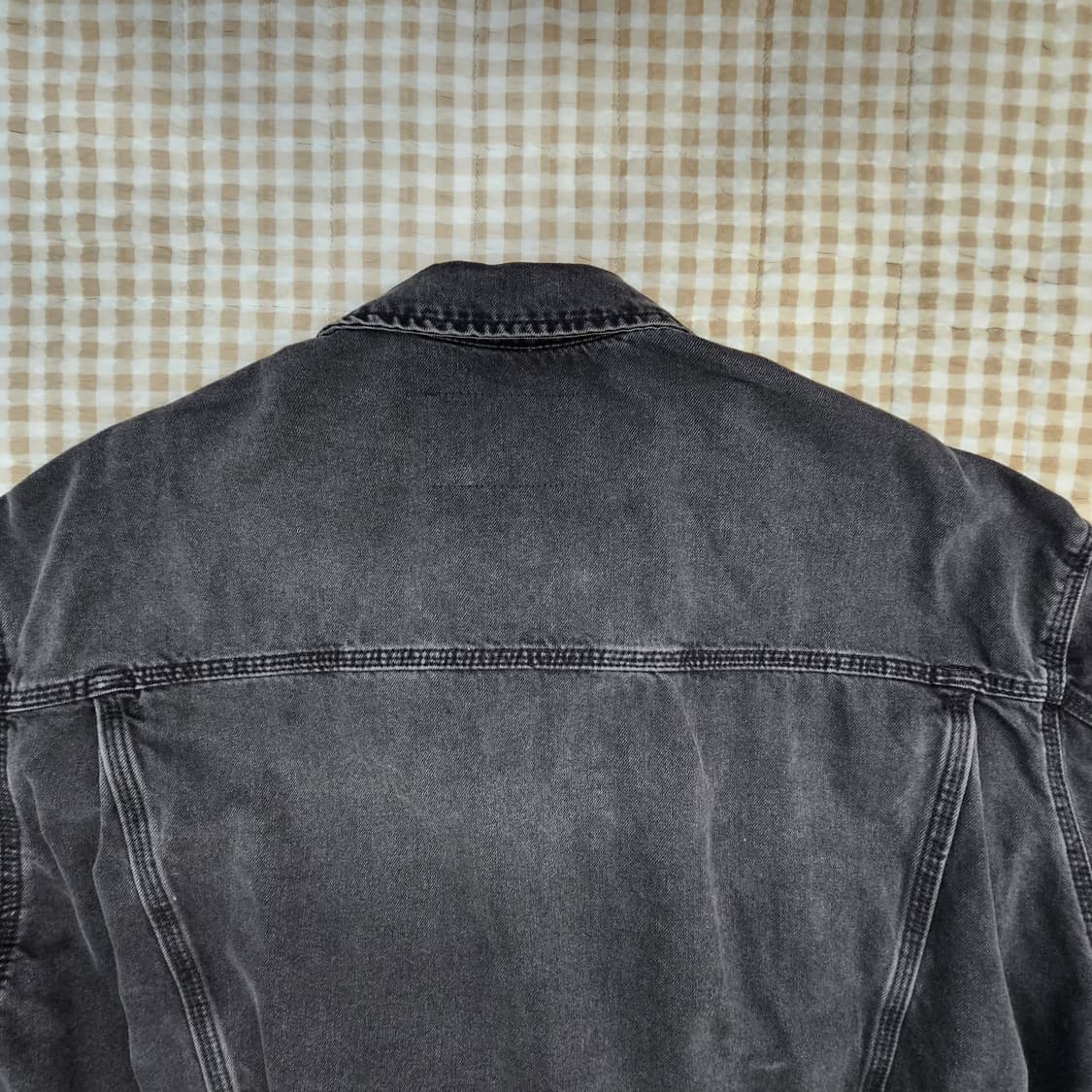 풀앤베어 오버핏 데님 청자켓 남자100~105 상품이미지6