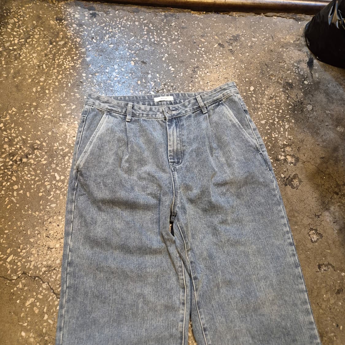 36인치 워싱 와이드데님팬츠  상품이미지6