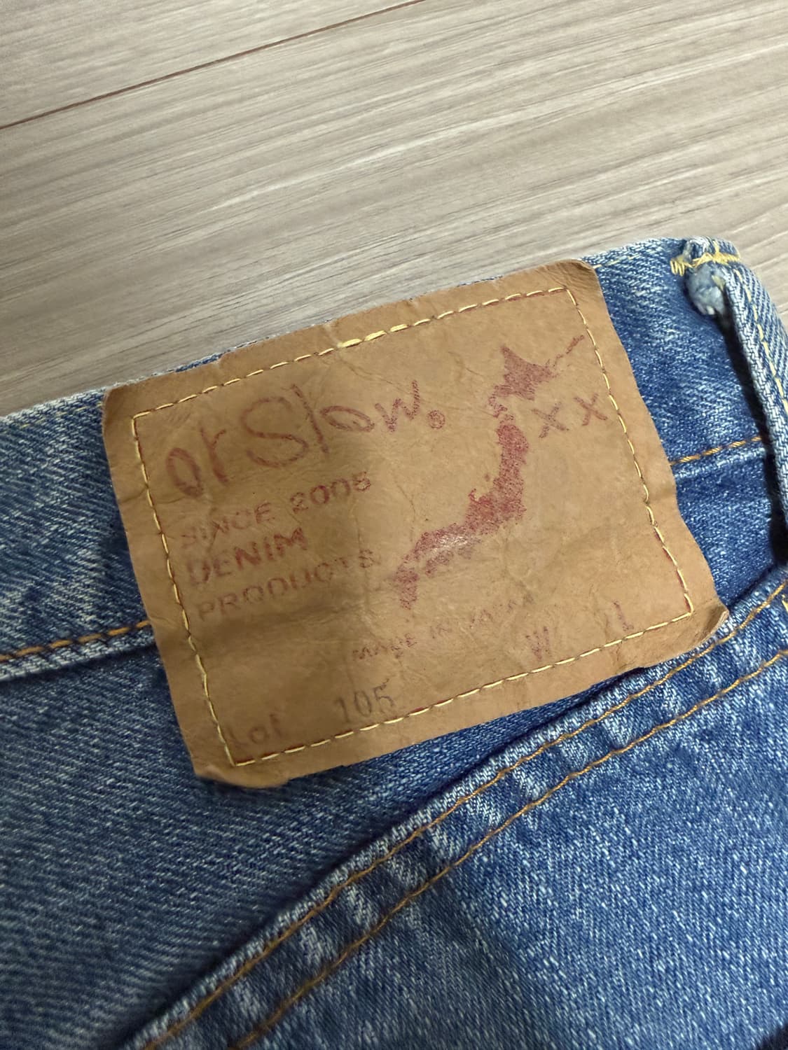 orslow 오어슬로우 105 2 years 3사이즈 노수선 상품이미지4