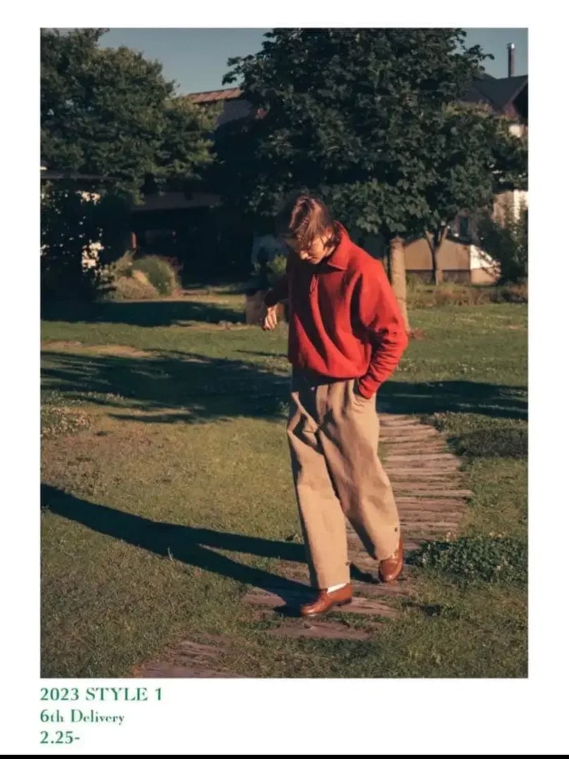 23AW a.presse 빈티지 하프집업 레드 3size 상품이미지8