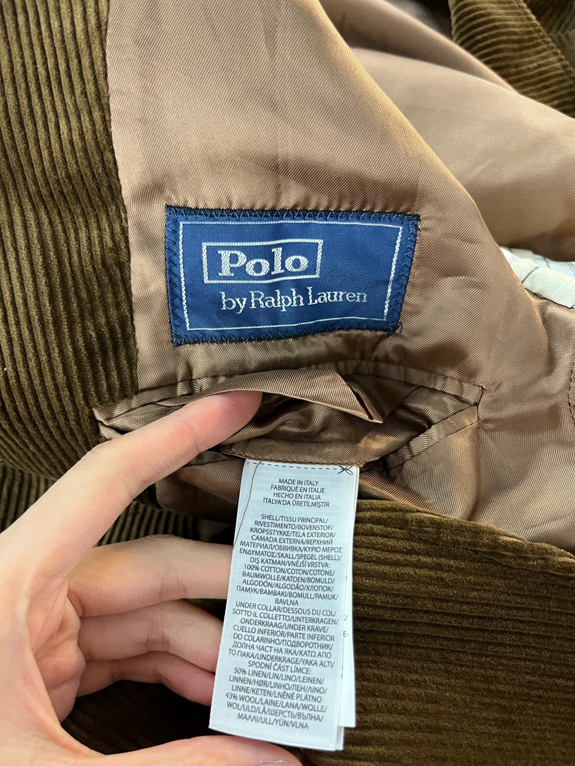 Polo RalphLauren 폴로 랄프로렌 코듀로이 자켓 신형 44R 상품이미지4