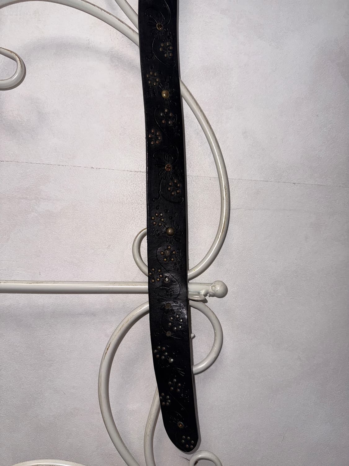 Black oriental flower stud cubic belt 상품이미지6