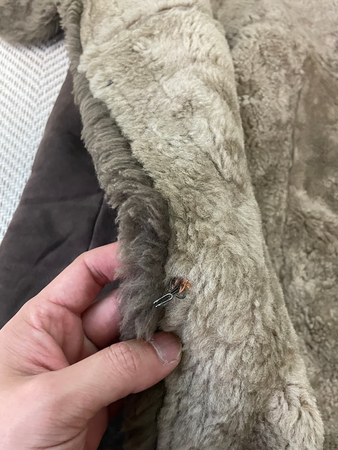 핸드메이드 리얼 스웨이드 시어링 카 코트 상품이미지10