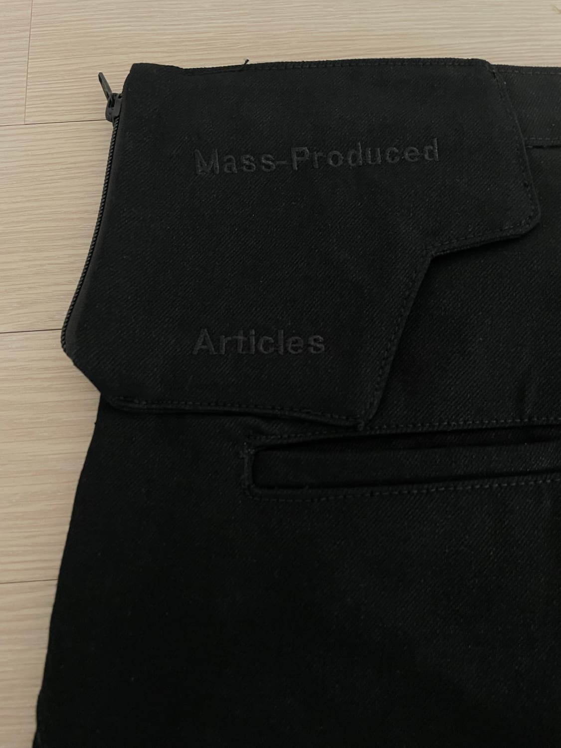 Plastic product wallet raw denim 상품이미지2